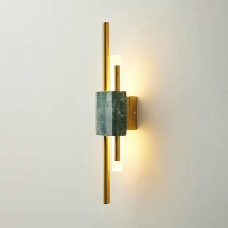Marmor LED Vägglampa | Modern Sconce | 18/24 Tum | Energisnål | Brick by Brick Carvallo