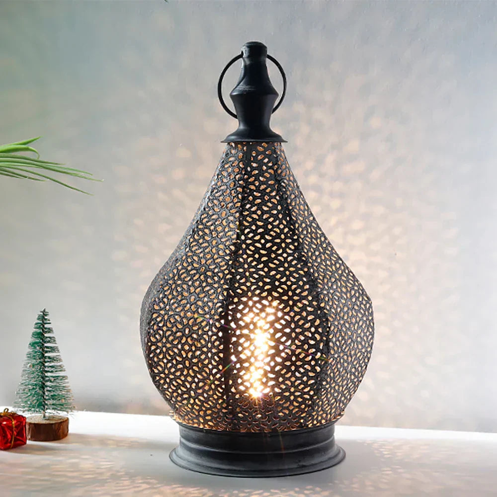 BohoGlow – Orientalisk Bordslampa i Vintage Stil Carvallo