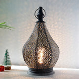 MosaicLume - Marockanskinspirerad bordslampa med intrikat gallerdesign Carvallo