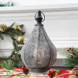 MosaicLume - Marockanskinspirerad bordslampa med intrikat gallerdesign Carvallo