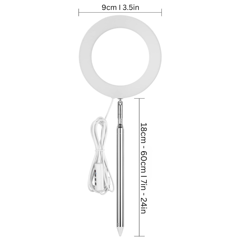 Höjdjusterbar växtlampa med ljusstyrkekontroll Carvallo