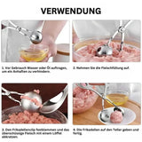 Rostfritt stål köttbulleformer – Köttbullestång för perfekta köttbullar Carvallo