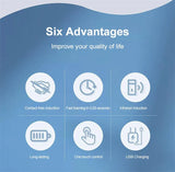 Carvallo Seifenspender Hygisense FoamTouch | Automatisk skumdispenser | 300 ml | Vit | För bad, kök & företag Carvallo