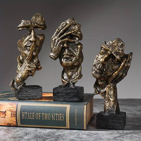 Modern 3-delad skulpturkollektion – Eleganta abstrakta figurer MILA Sverige