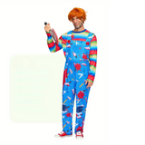 Skrämmande Halloweenkostym för män – Hemsökt mördare Skräckdräkt MILA Sverige