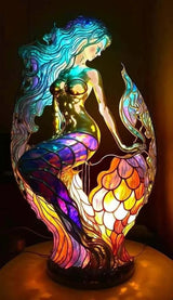 Animal Färgat Glas Bordslampa Ornament Carvallo