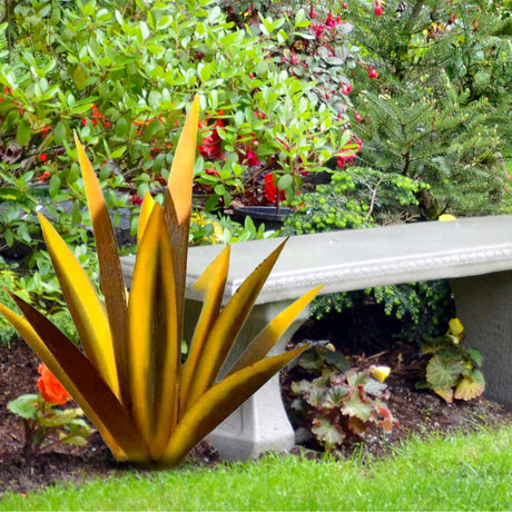 Agave Americana Metall Dekorativ Växt Carvallo