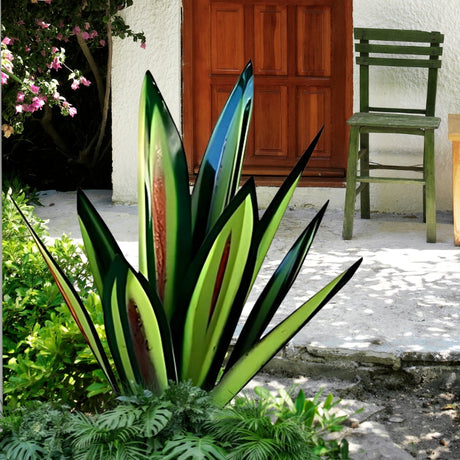 Agave Americana Metall Dekorativ Växt Carvallo