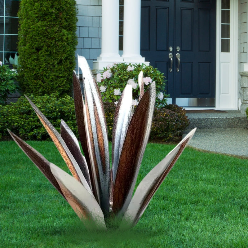 Agave Americana Metall Dekorativ Växt Carvallo