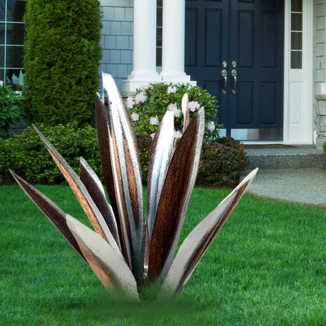 Agave Americana Metall Dekorativ Växt Carvallo