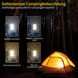 LED-ficklampa med flerfärgade filter – uppladdningsbar USB-C-lampa med camping- och nödbelysningsfunktion Carvallo