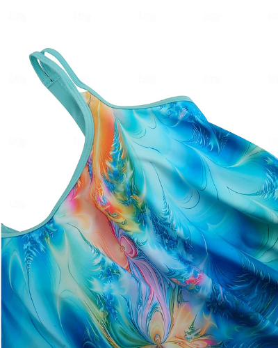 Kvinnors Tankini Set Elegant Snabbtorkande Material Hemnix