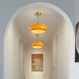 Vintage Rund Glas Taklampa Carvallo