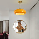 Vintage Rund Glas Taklampa Carvallo