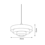 Enkelhuvud Bauhaus Järn Pendellampa Carvallo
