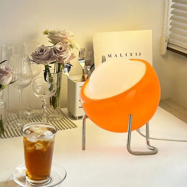 LumiGlow - Medeltida Glastafellampa | Dimbart LED-lamp i nordisk design Carvallo