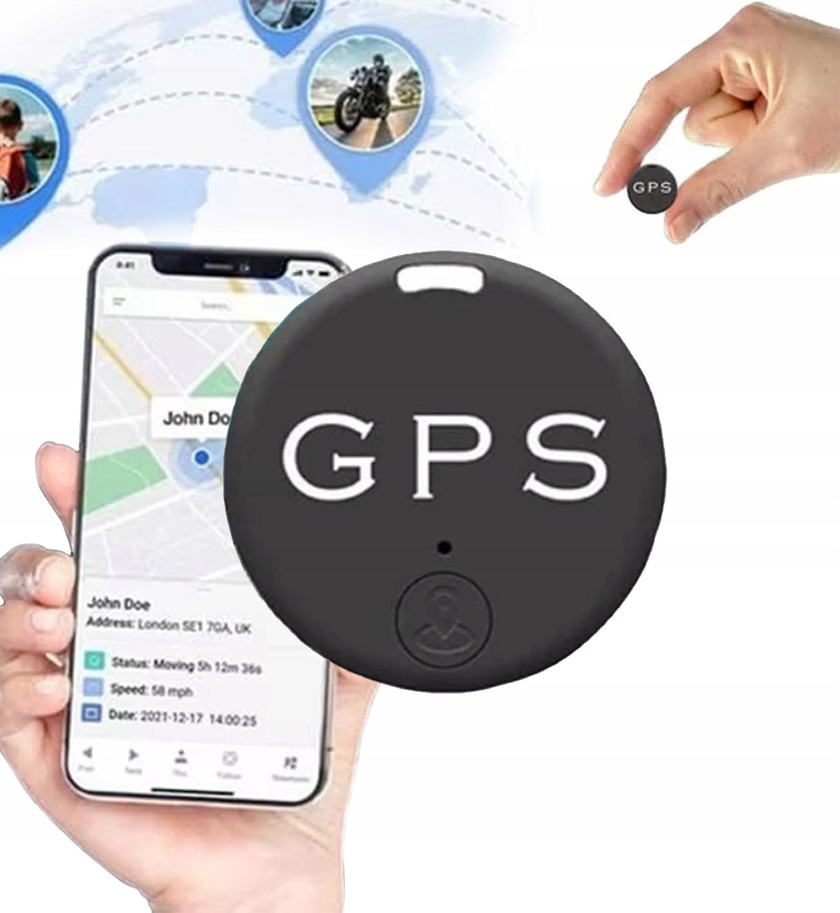 GPS Tracker Mini Magnetisk Realtidsenhet Carvallo