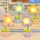 Söt blomster-nattlampa för barn – LED bordslampa i blomsterdesign för barnrummet Carvallo