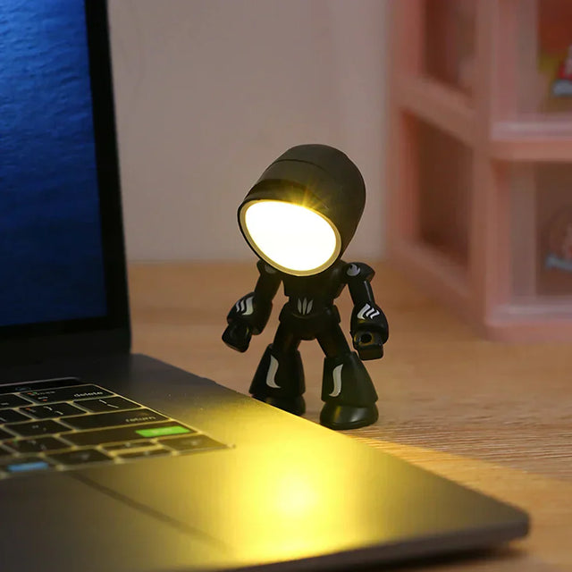 RoboGlow – Söt Robot Skrivbordslampa med LED för Barnrum & Kontor Carvallo