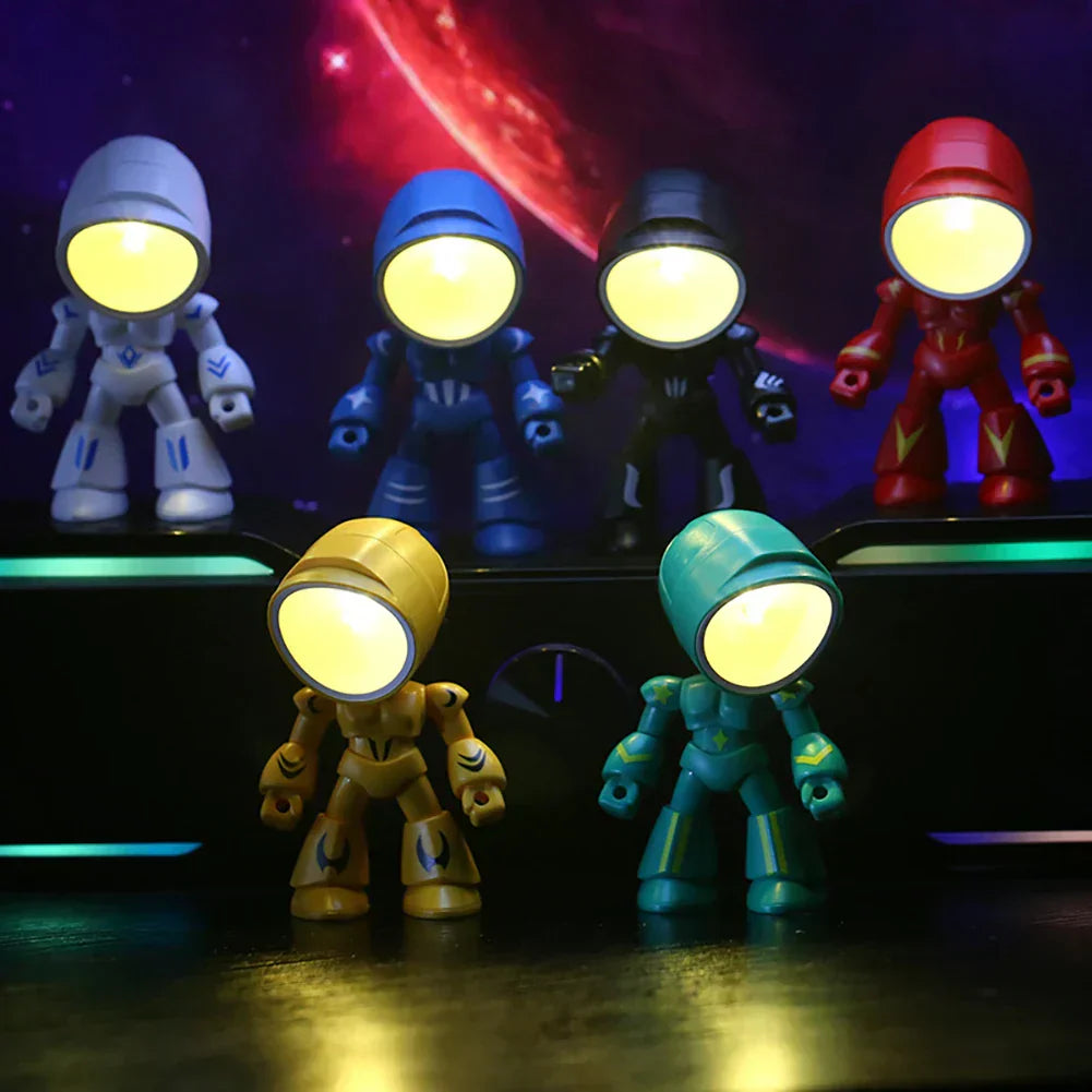 RoboGlow – Söt Robot Skrivbordslampa med LED för Barnrum & Kontor Carvallo