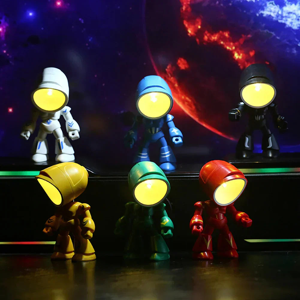 RoboGlow – Söt Robot Skrivbordslampa med LED för Barnrum & Kontor Carvallo