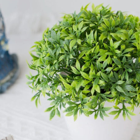 Minimalistisk konstgjord boxwood bonsai kruka dekoration Carvallo