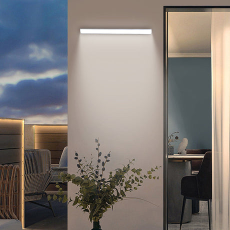 Utomhus LED Vägglampa | 23.6–59 x 2 tum | Minimalistisk Aluminium & PVC | IP65 Vattentät | Energisparande Armatur | Brick by Brick Carvallo