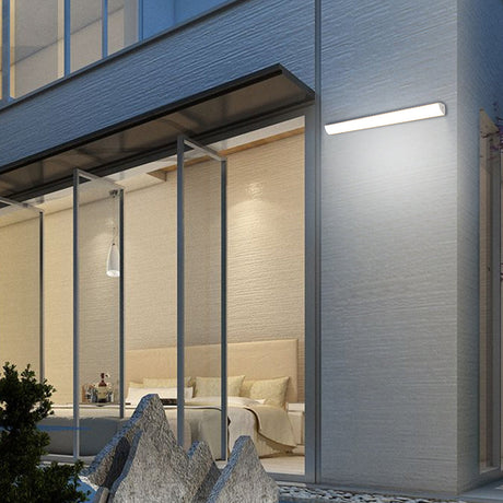 Utomhus LED Vägglampa | 23.6–59 x 2 tum | Minimalistisk Aluminium & PVC | IP65 Vattentät | Energisparande Armatur | Brick by Brick Carvallo