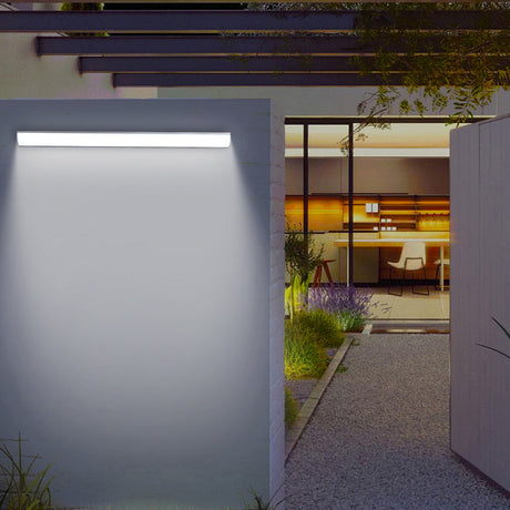 Utomhus LED Vägglampa | 23.6–59 x 2 tum | Minimalistisk Aluminium & PVC | IP65 Vattentät | Energisparande Armatur | Brick by Brick Carvallo