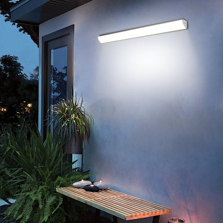 Utomhus LED Vägglampa | 23.6–59 x 2 tum | Minimalistisk Aluminium & PVC | IP65 Vattentät | Energisparande Armatur | Brick by Brick Carvallo