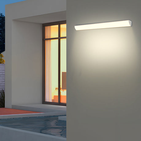 Utomhus LED Vägglampa | 23.6–59 x 2 tum | Minimalistisk Aluminium & PVC | IP65 Vattentät | Energisparande Armatur | Brick by Brick Carvallo