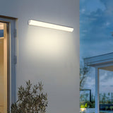 Utomhus LED Vägglampa | 23.6–59 x 2 tum | Minimalistisk Aluminium & PVC | IP65 Vattentät | Energisparande Armatur | Brick by Brick Carvallo