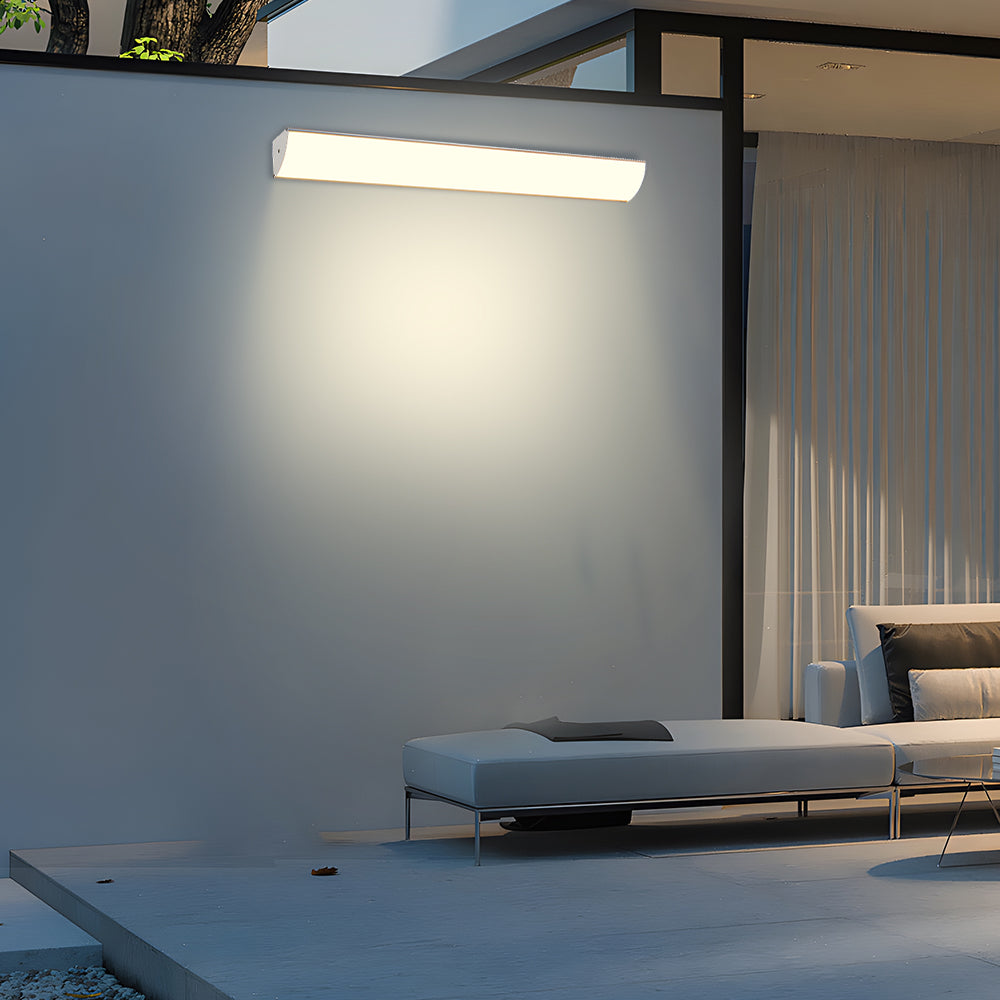 Utomhus LED Vägglampa | 23.6–59 x 2 tum | Minimalistisk Aluminium & PVC | IP65 Vattentät | Energisparande Armatur | Brick by Brick Carvallo