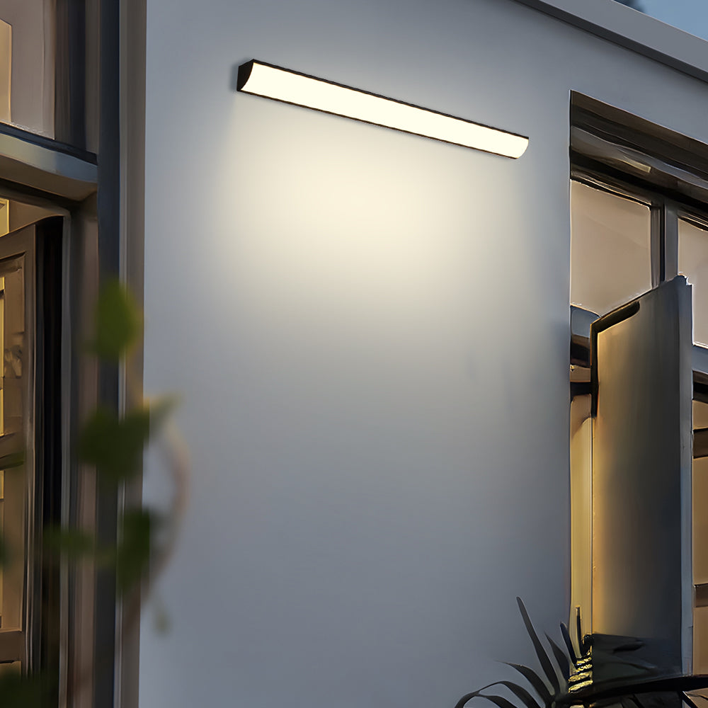 Utomhus LED Vägglampa | 23.6–59 x 2 tum | Minimalistisk Aluminium & PVC | IP65 Vattentät | Energisparande Armatur | Brick by Brick Carvallo