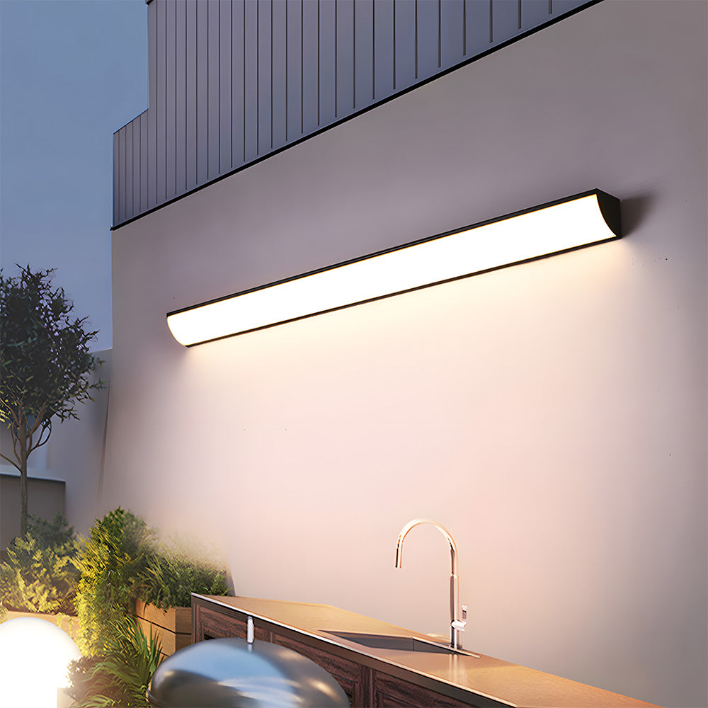Utomhus LED Vägglampa | 23.6–59 x 2 tum | Minimalistisk Aluminium & PVC | IP65 Vattentät | Energisparande Armatur | Brick by Brick Carvallo