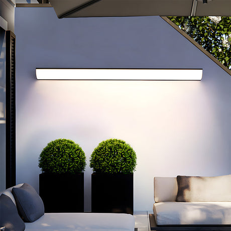 Utomhus LED Vägglampa | 23.6–59 x 2 tum | Minimalistisk Aluminium & PVC | IP65 Vattentät | Energisparande Armatur | Brick by Brick Carvallo