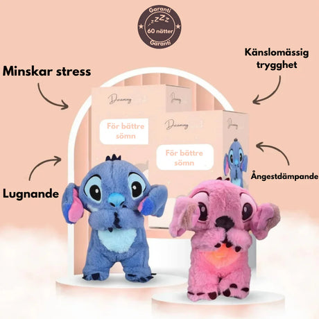 Trendande Koala och Stitch med lugnande andetag och musik-VaruZ-Stitch Blå-Hemnix