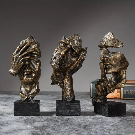 Modern 3-delad skulpturkollektion – Eleganta abstrakta figurer MILA Sverige