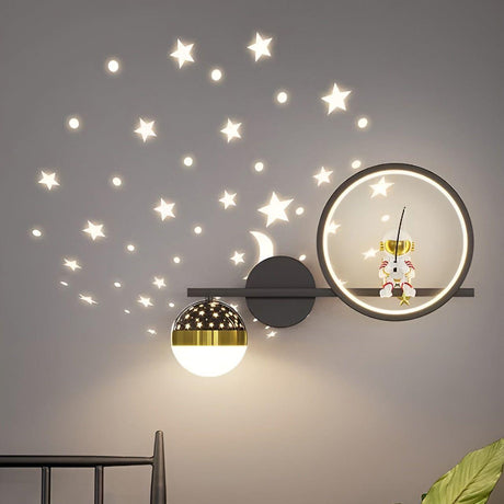 AstroGlow Lampa - Modern Barn Stjärnhimmel Projektor LED Vägglampa Carvallo