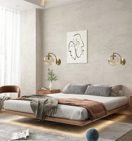 Elegant vägglampa med glasdesign Carvallo