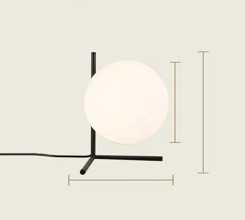 GlassLume - Modern Minimalistisk Glas Bordslampa | Stilig Belysning Carvallo