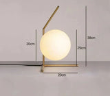 GlassLume - Modern Minimalistisk Glas Bordslampa | Stilig Belysning Carvallo