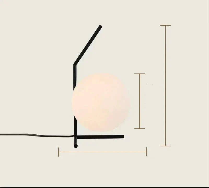 GlassLume - Modern Minimalistisk Glas Bordslampa | Stilig Belysning Carvallo