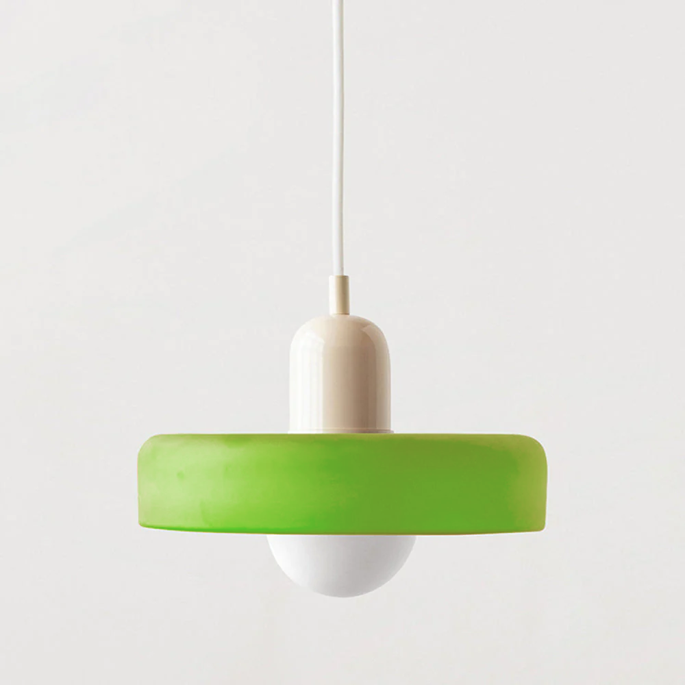 Modern Glass LED Pendant Light | H7.09" eller H8.66" | Bauhaus-inspirerad | Takarmatur | Brick by Brick Carvallo