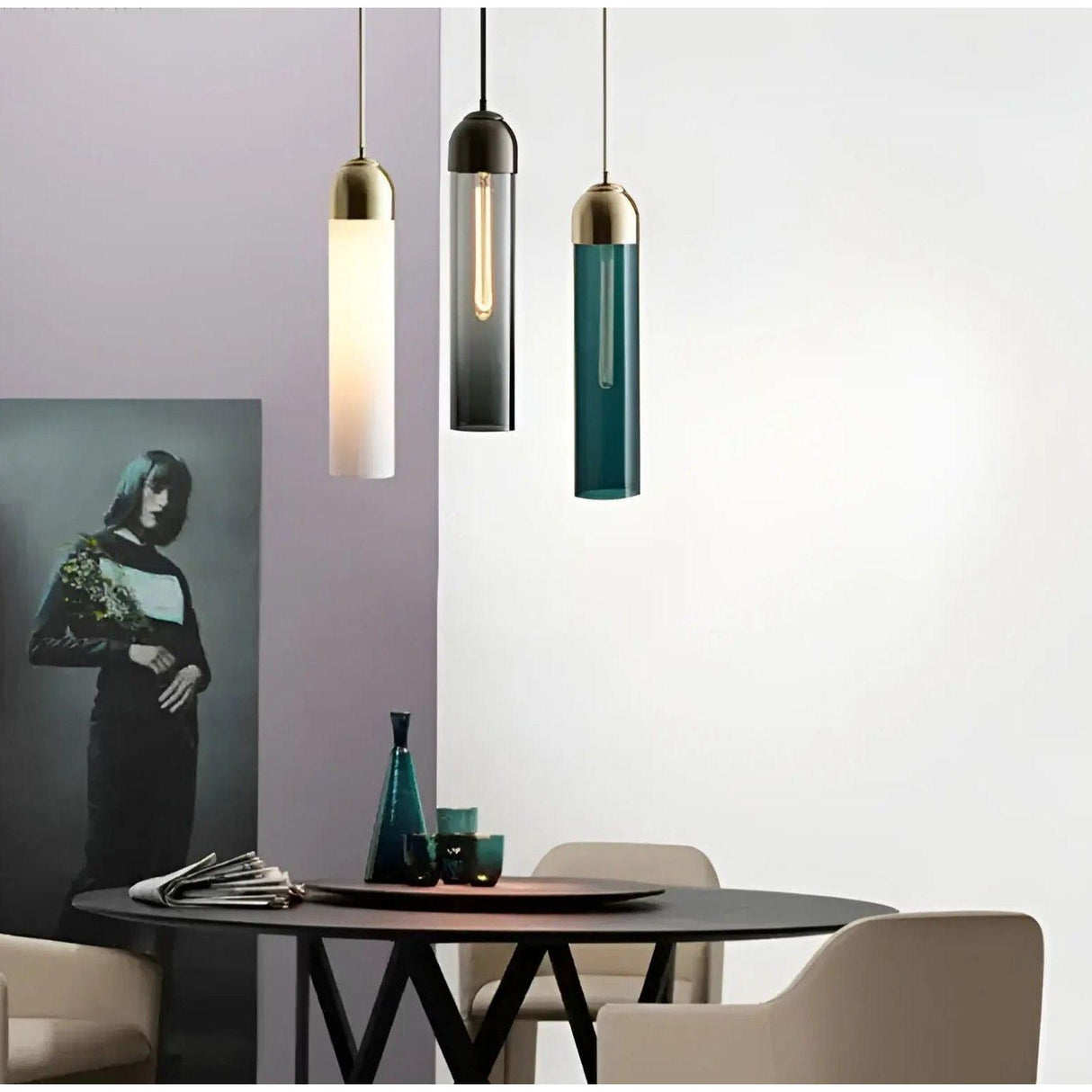 ModernShine Lights - Nordisk Modern Glas-Hänglampa LED Carvallo