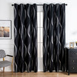 Modern Wave Pattern Blackout Gardin Carvallo