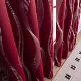 Modern Wave Pattern Blackout Gardin Carvallo