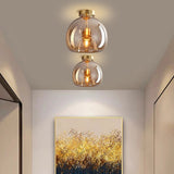 Flush Mount Ceiling Light  | Elegant Hallway Lighting | Koppar | 6.7 & 11.4 Höjd Carvallo