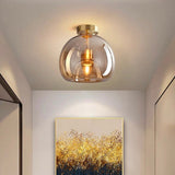 Flush Mount Ceiling Light  | Elegant Hallway Lighting | Koppar | 6.7 & 11.4 Höjd Carvallo