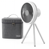 Royallure Bärbar Campingfläkt 10000mAh Uppladdningsbar med LED-lampa & Power Bank Carvallo